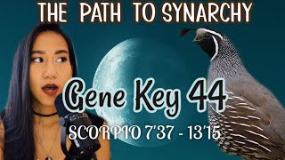 SCORPIO DESTINY✨GENE KEY 44 // GATE 44 HUMAN DESIGN