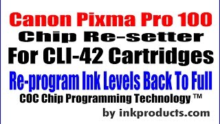 Celebrity Chip Re-setter for Canon CLI-42 Cartridge-Canon Pro 100 Printer Net Worth