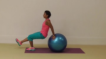 Marietta Mehanni presents Muscle conditioning exercise swiss ball tricep dip