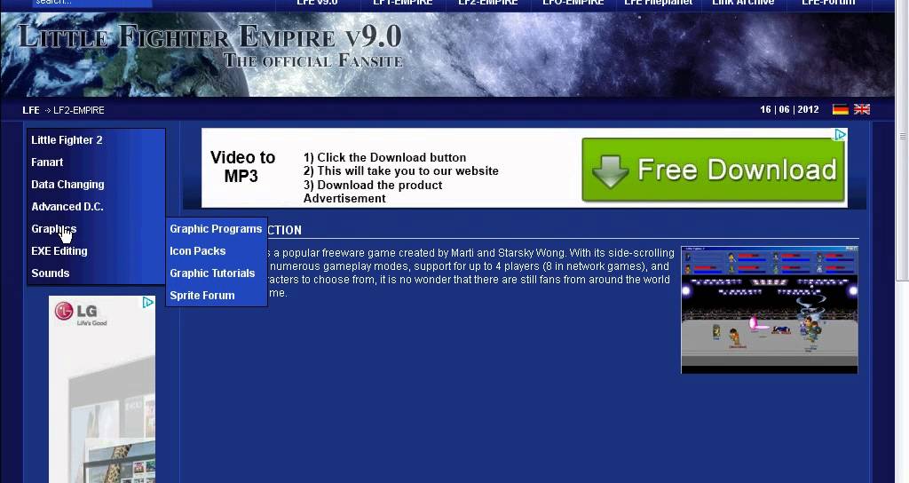 how to download EXE editing pack for LF2