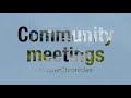 #WaterChronicles 2:COMMUNITY MEETINGS