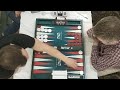 Backgammon. Чемпионат России. 6 тур. 9p match. Агамир Геворкян (белые) - Тимур Азизов (красные)