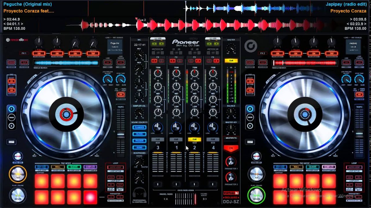 skin Dj Pioneer //DDJ-Sx - YouTube