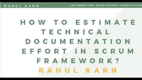 How to  effort estimation of a technical writing project in Scrum process-