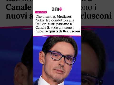 Video Mediaset ruba tre conduttori alla Rai: ora tutti passano a Canale 5, ecco i nuovi acquisti