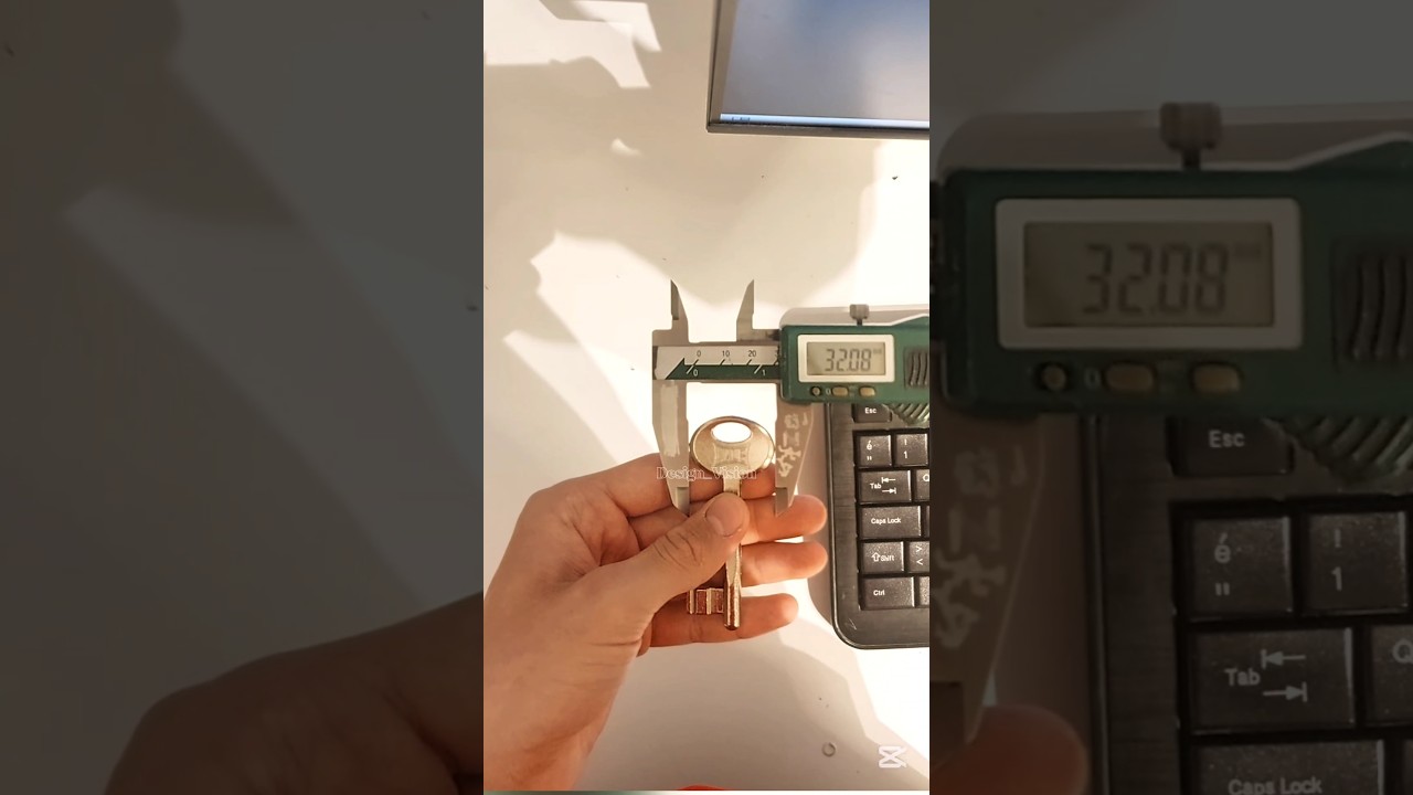 Auto Key Solidworks I Designed the Key in SolidWorks #repair #cnc #tech #automobile #shorts ...