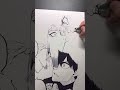 【ブルーロック】一発描きしてみた！#ブルーロック #bluelock #イラスト #模写 #潔世一 #カイザー #shorts
