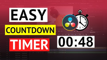 Easy Countdown Timer Tutorial For Your Videos in DaVinci Resolve ⏱