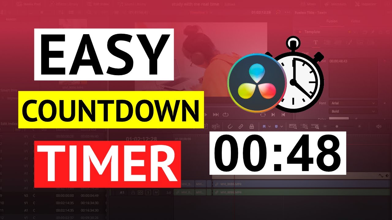 free davinci resolve countdown timer