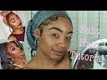 Baby Hair Tutorial + How I Wrap My Turban Bun | MakeupTiffanyJ