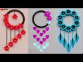 3 Quick and Easy Wall Hanging Ideas / Flower Home decor DIY / How to make Simple Paper craft Ideas