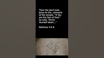 Satan tempted Jesus at God