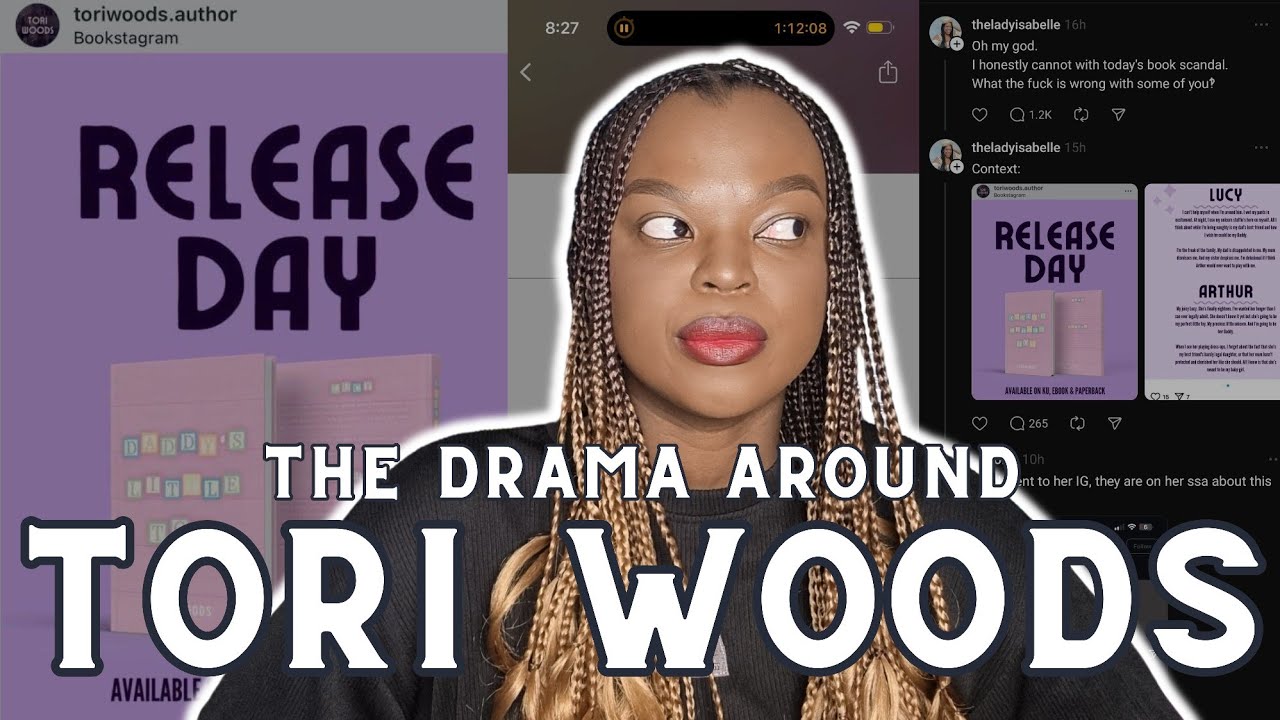Tori Woods booktok and book threads drama - the author who got arrested