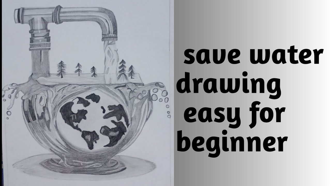 Save Water Save Earth Poster |Easy and Beautiful Drawing Idea”