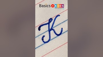 Capital Cursive letter K | Capital Letter 