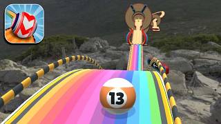 Rolling Balls 3D Sky Race Speedrun Gameplay Level 102 screenshot 5
