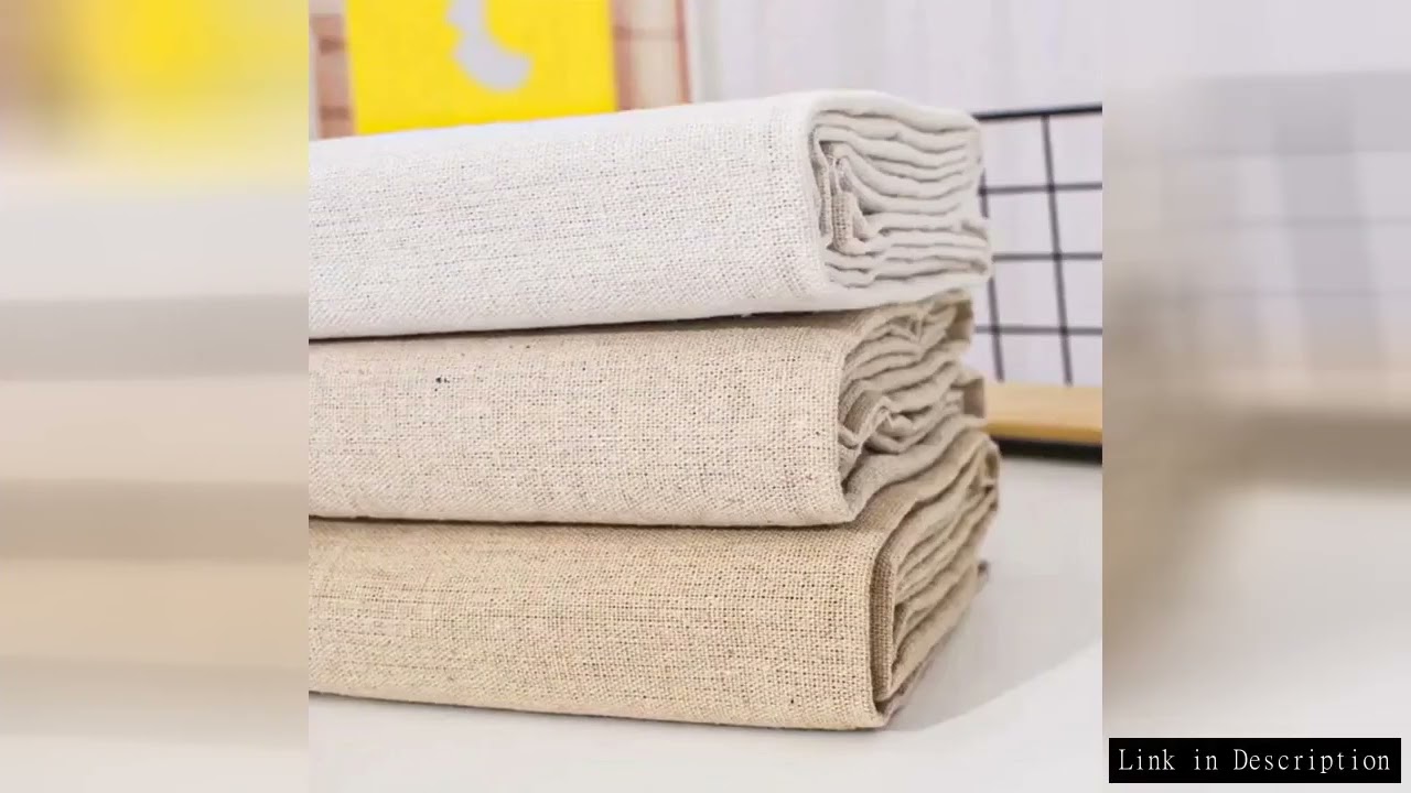 50x150cm Raw Cloth Hemp Cotton Linen Fabric Burlap Texture for Sewing Patchwork Painting Quilting Ta