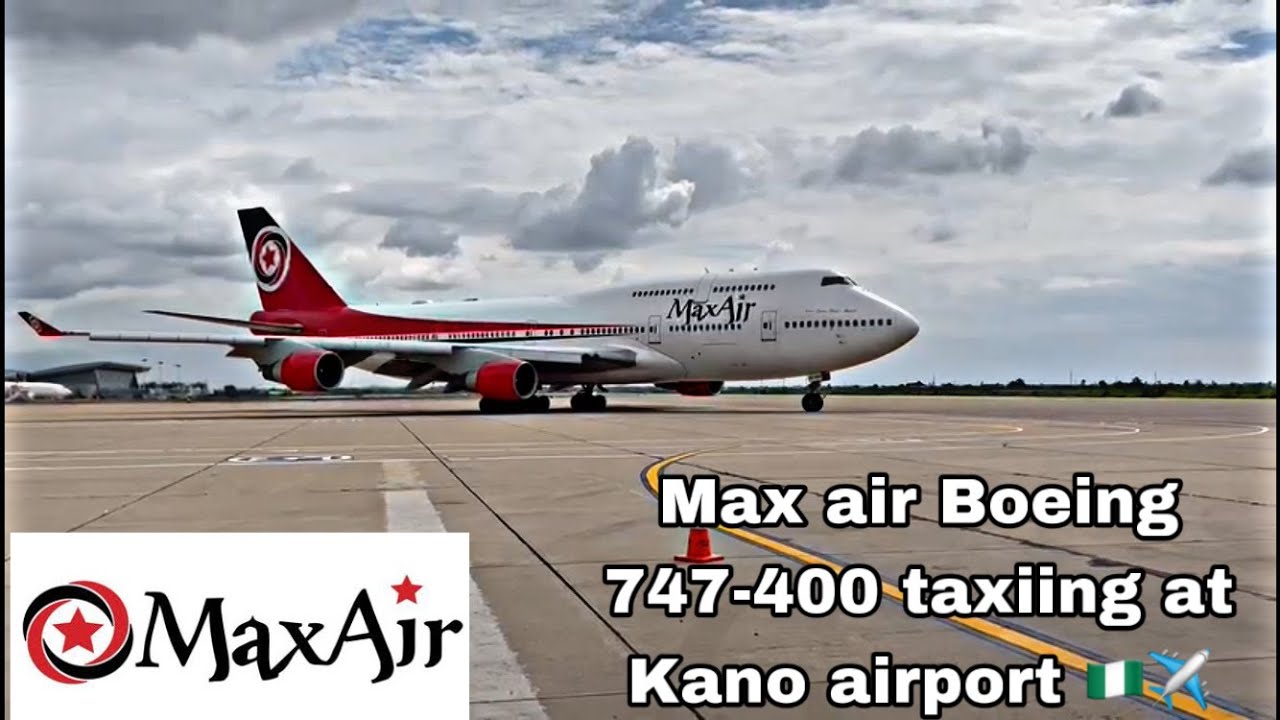 PLANESPOTTING | Max air Boeing 747-400 5N-ADM at Kano airport 🇳🇬✈️