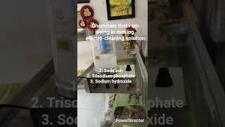 How to make electro-cleaning solution #chemicals #chemistry