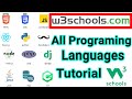 w3school all programming languages tutorial #java #html #python #c++ #linux #w3school.com #viral