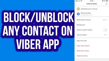 How to Block/UnBlock Any Contact on Viber App From Android or iPhone/IOS