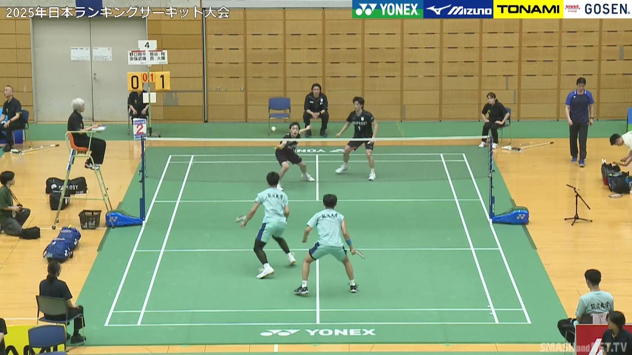 野口 翔平／安保 武輝（筑波大学）vs 熊谷 翔／西 大輝（BIPROGY）MD2回戦【ランキングサーキット 2025】