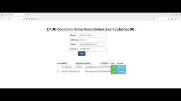 React Node js Connectivity using Mongoose