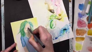 How I paint a portrait with no pencil sketch