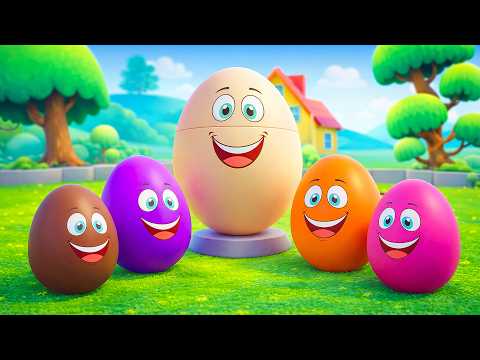 Learning Colors and Numbers Song | Colorful Eggs on the Farm | Nursery Rhymes & Kids Songs