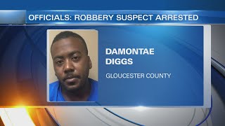 Sheriff: Serial armed robbery suspect arrested after K9 search in Gloucester County