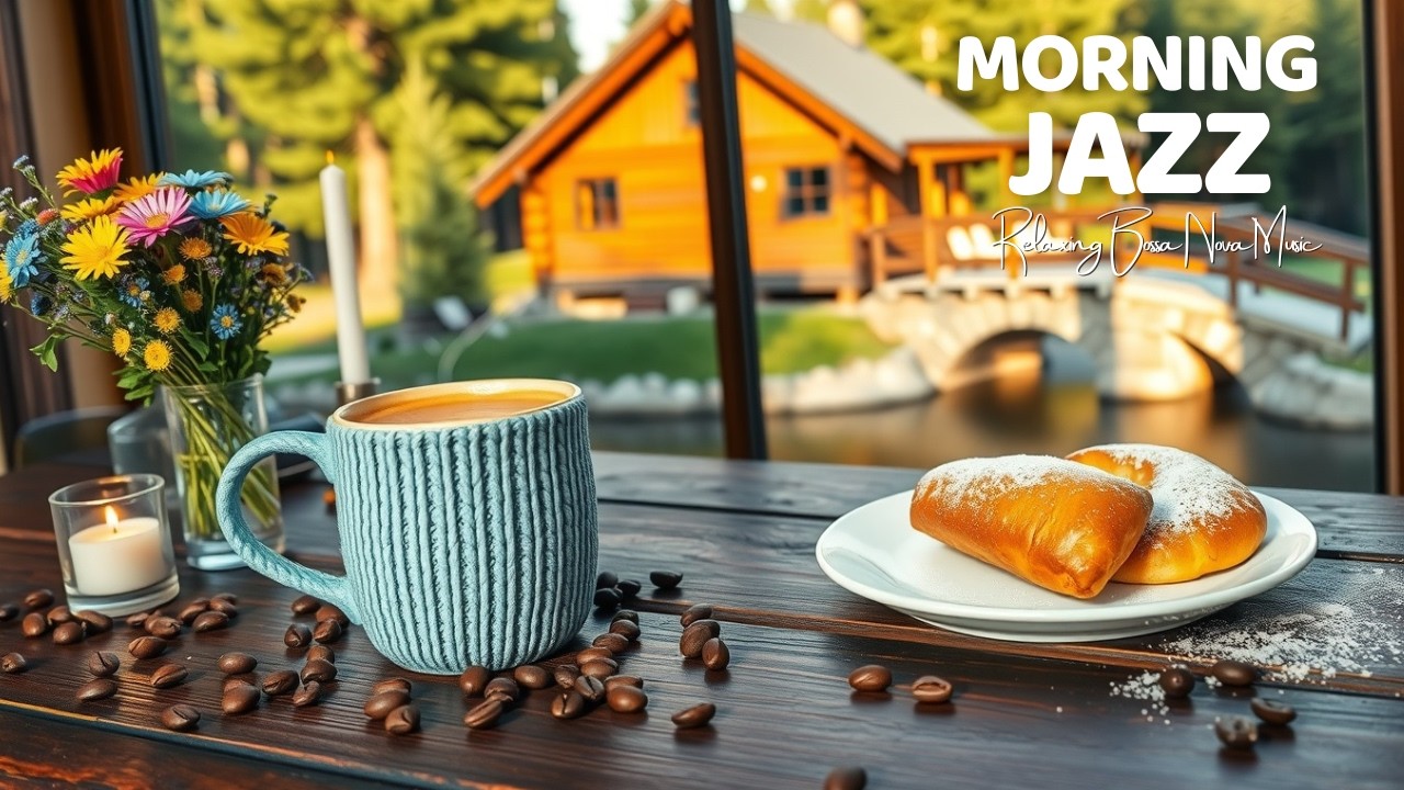 Delicate Spring Coffee Jazz ☕ Gentle Bossa Nova & Warm Coffee Shop Vibes for a Positive Day