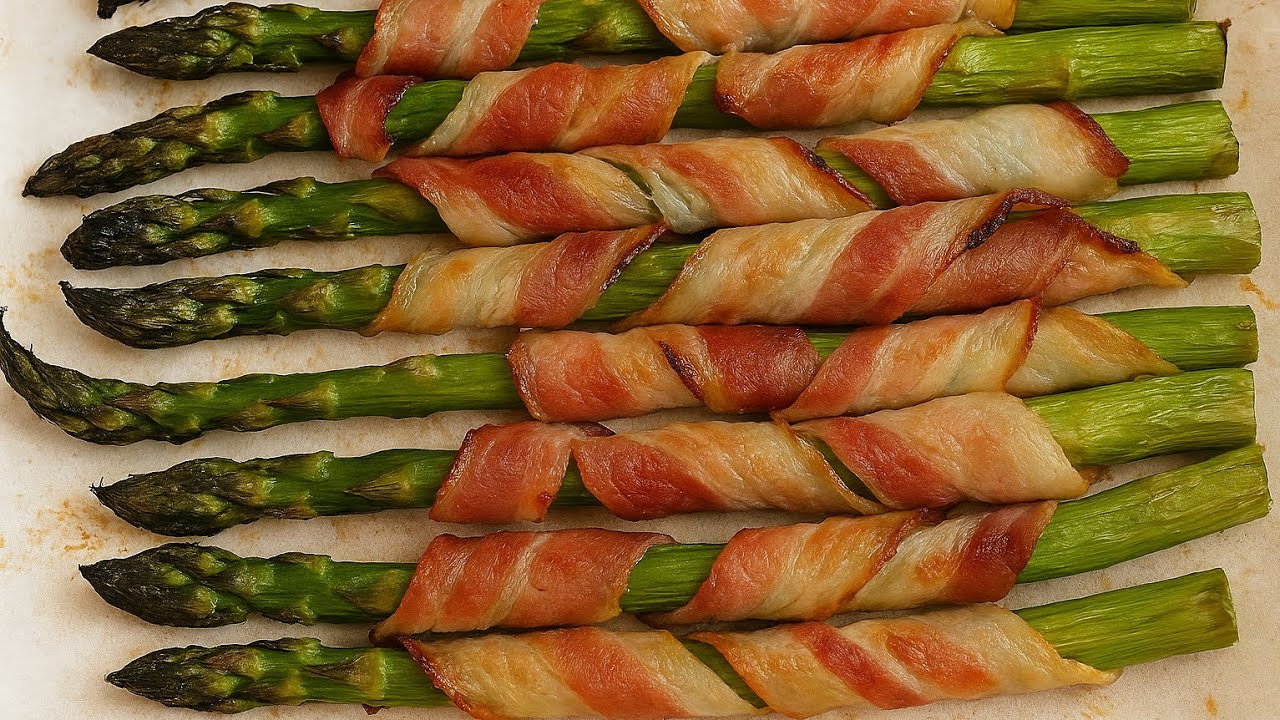 Szparagi z boczkiem Jak przygotować szparagi Przepis jak zrobić szparagi
