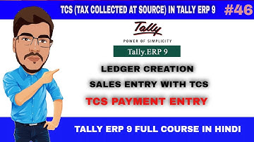 TCS In Tally Erp 9 | TCS Payment Entry In Tally | Tax Collect At Source In Tally Erp 9