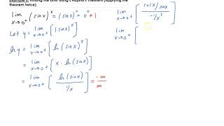 Example 5: Finding the Limit Using L'Hôpital's Theorem (applying the theorem twice)