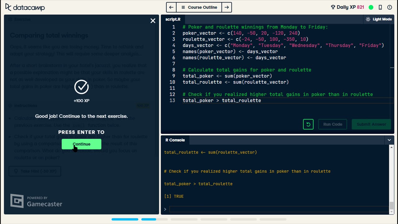 Intro to R with Data Camp - Vectors (Part 2) - YouTube