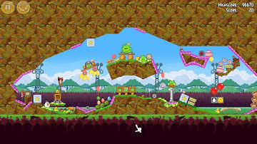 Angry Birds Maker Custom Level Inspired by Bad Piggies (Made by me)