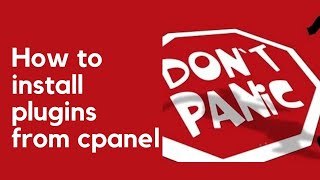 how to install plugins from cpanel