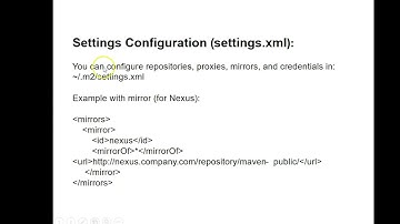 "Maven settings.xml Explained | Configure Proxies, Repositories, Mirrors & Credentials"