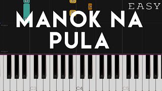 Video thumbnail of "Manok Na Pula | EASY Piano Tutorial"