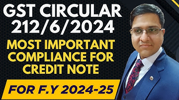 GST Circular For Credit Note ITC Reversal | Certification From CA