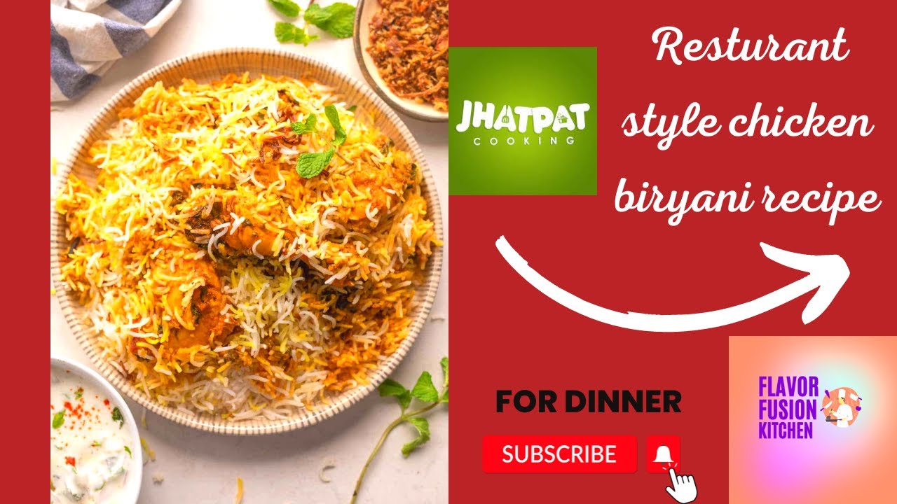 Jhatpat restaurant style Chicken biryanichicken biryani recipebiryani