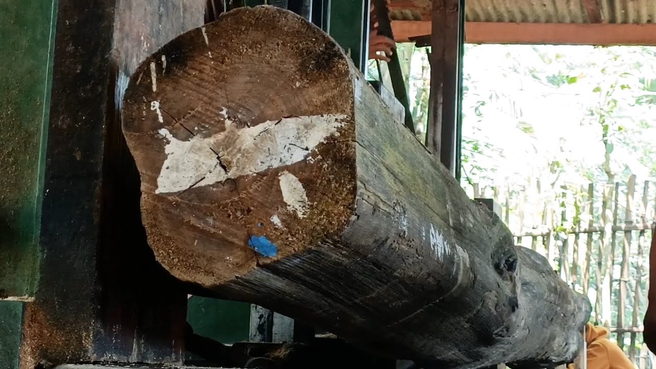 Satisfying Work in processing old wood || sawmill - YouTube