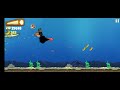 Banana Kong - Hit 20 obstacles riding the turtle &amp; Reach 1000 meters in underwater area