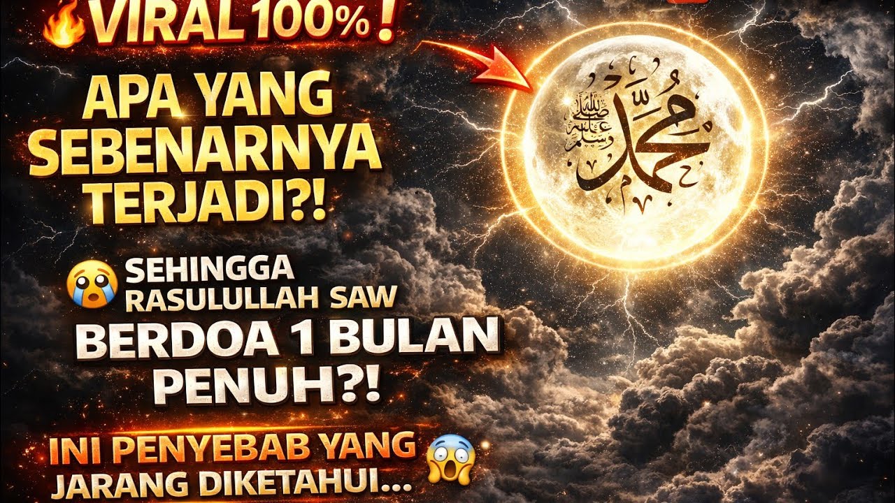 VIRAL 💯%❗APA YG TERJADI ?😭 ROSULALLAH SAMPAI BERDOA 1 BULAN PENUH. INI PENYEBABNYA😱#motivasidiri