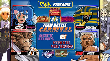 CAPCOM Fighting Evolution [CFC2/XBOX One] #CFE TEAM BATTLE CARNIVAL: Felicia/Leo vs Anakiris/Urien!
