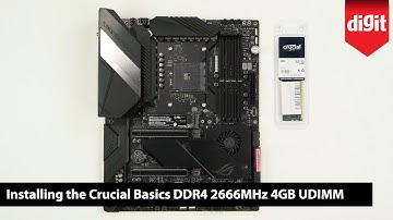 How to Install Crucial RAM 4GB DDR4 2666 MHz CL19 Desktop Memory