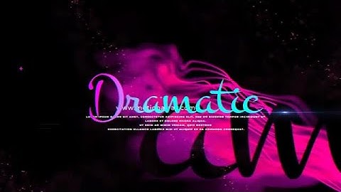 Dramatic Film Opener After Effects Templates