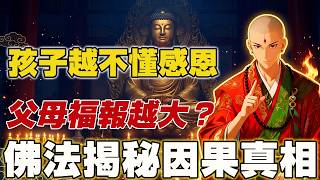 孩子越不懂感恩，父母福報越大？佛法揭開震驚世人的親子因果真相！#國學智慧 #因果報應 #天道規律 #中年焦慮 #家庭福報