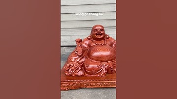 Tượng phật di lặc ghép đế rộng 40 và 50cm gỗ hương