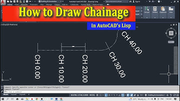 how to make chainage in autocad I autocad 2d tutorial for beginners#cadcamautocad @MicroCADDIndia